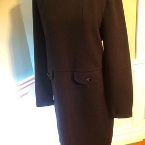 Boden Black Ottoman Dress 3/4 sleeve 16L
